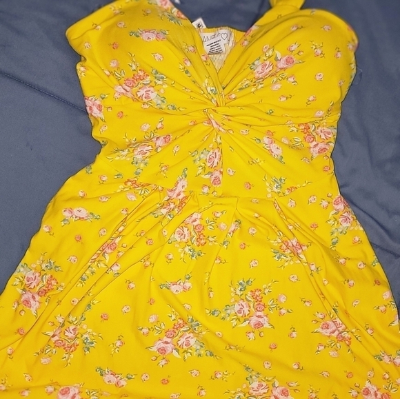 planet Gold Yellow Summer Dress NWT Size Small - Picture 5 of 5